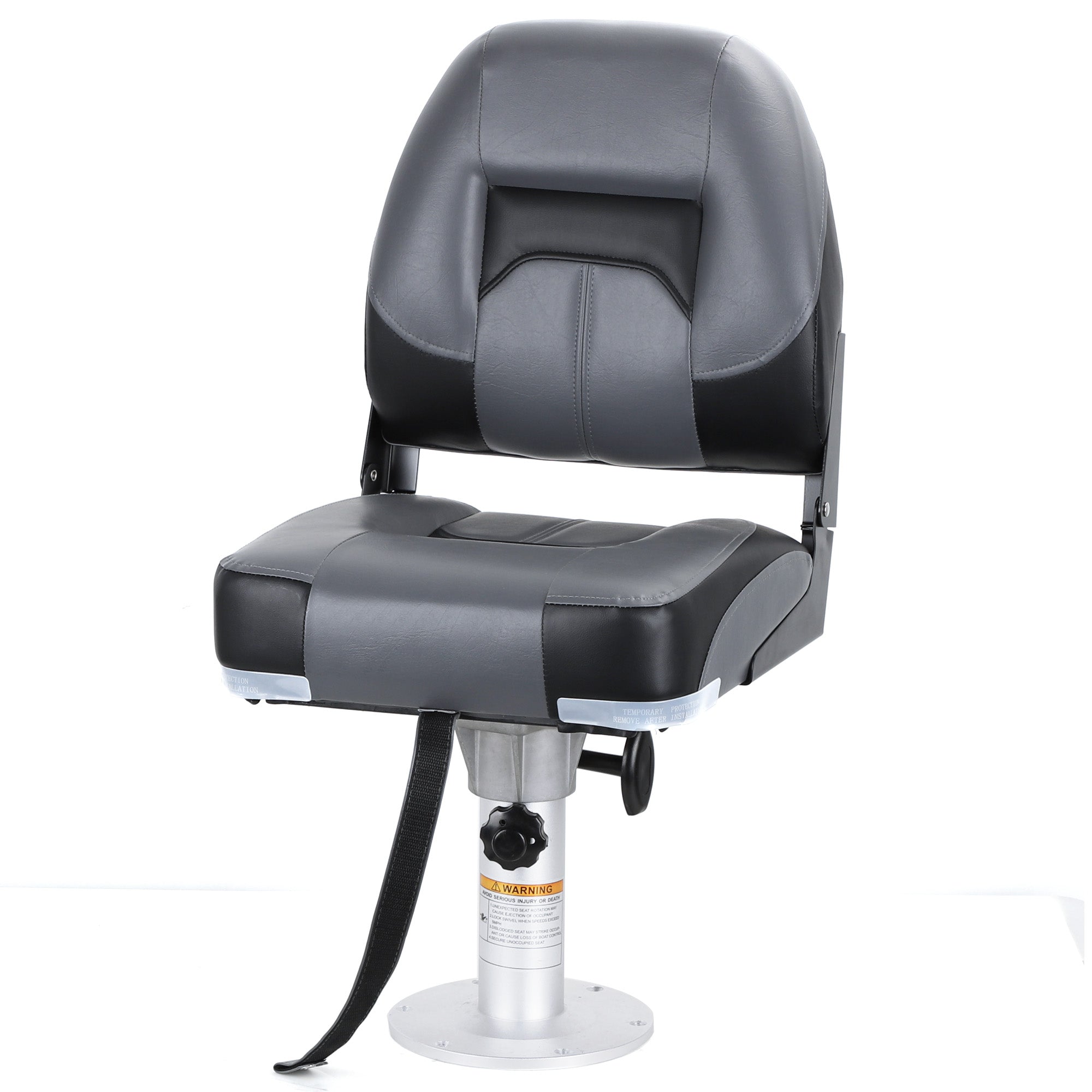 NORTHCAPTAIN Deluxe Low Back Folding Boat Seat,Stainless Steel Screws Included